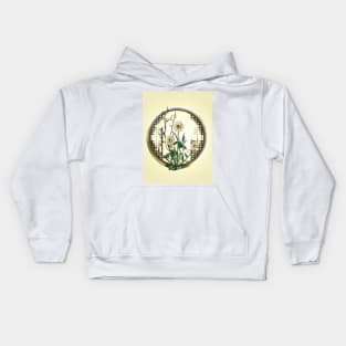 Pretty pale yellow ikebana chrysanthemums Kids Hoodie